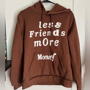 Brown, hoddie with lettering from shein